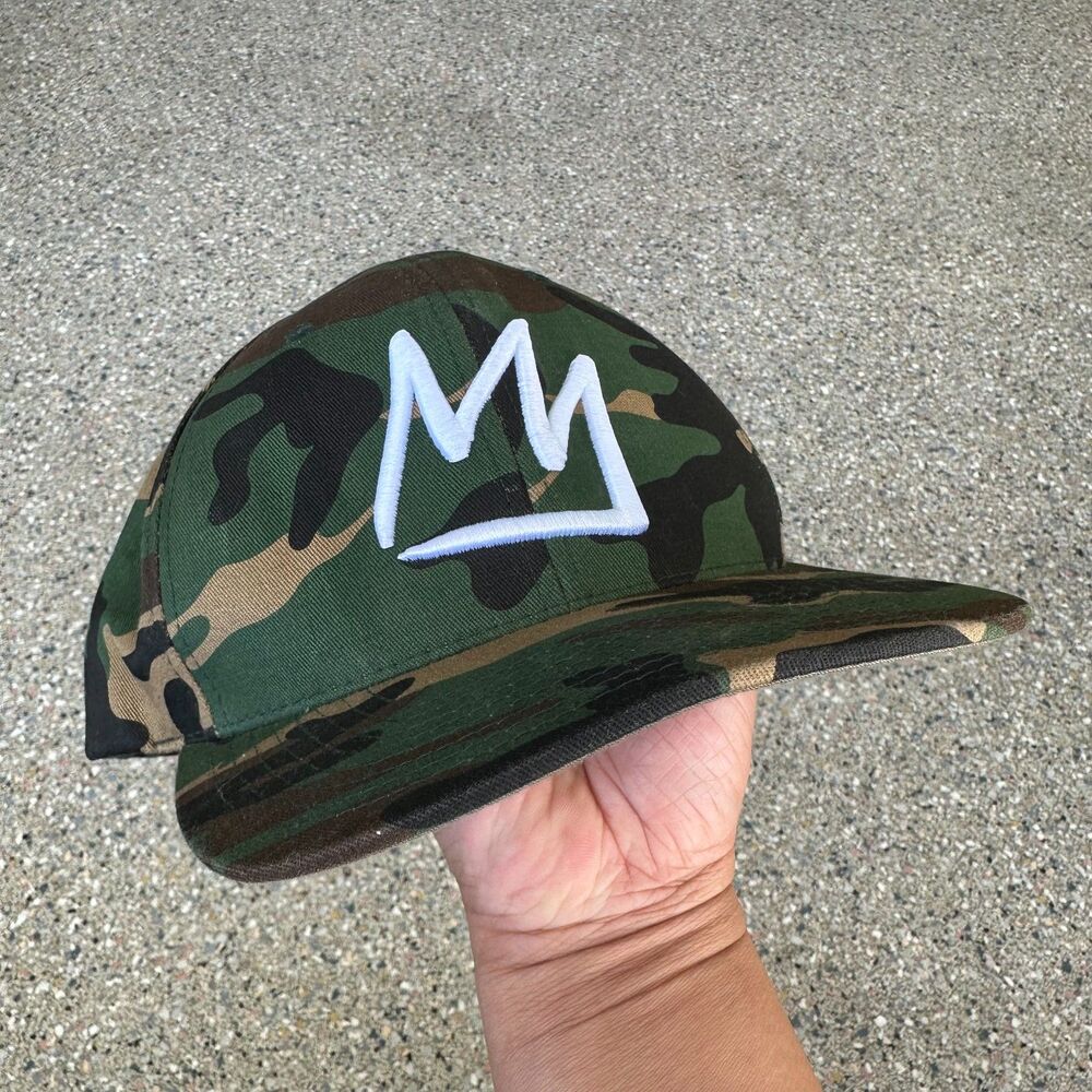 MAMMOTH MTN MOUNTAIN Camo Camouflage Snap Back Hat EXCELLENT COND